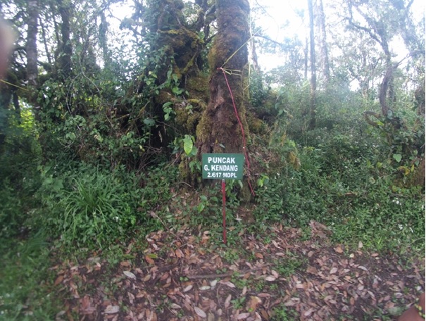 Puncak gunung Kendang