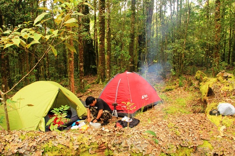 Suasana Camp di Pagi Hari